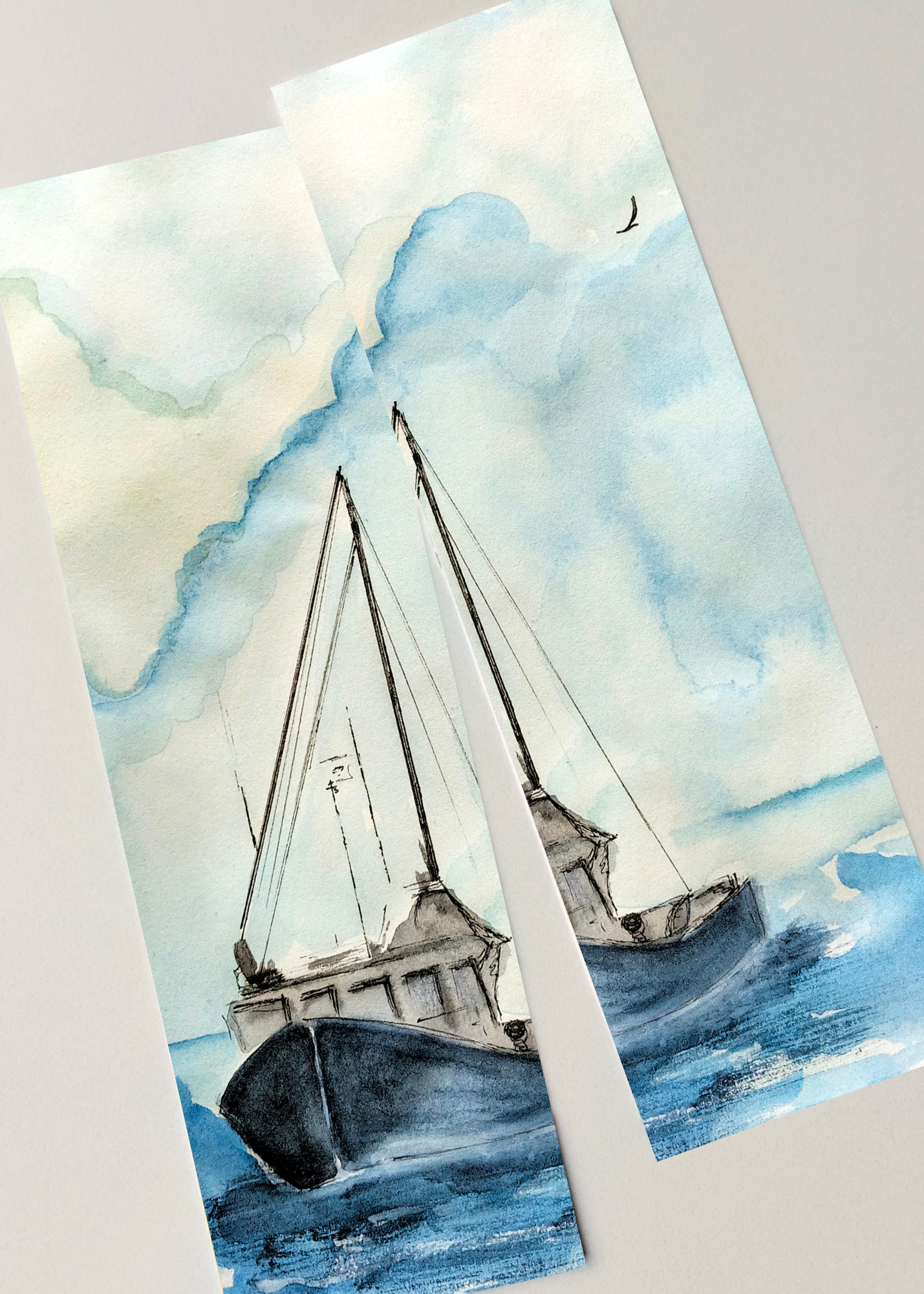 Sea Vessel Bookmarks - Set of 2
