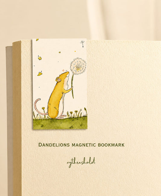 Dandelions Magnetic Bookmark