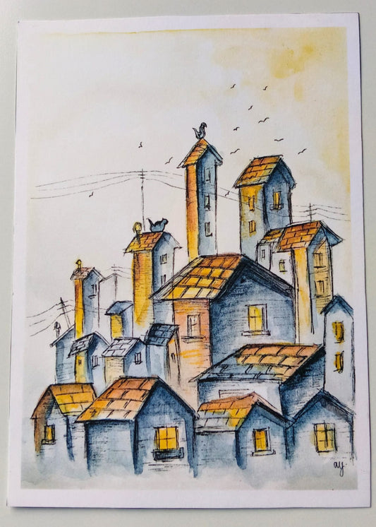 A Crowded Rooftop