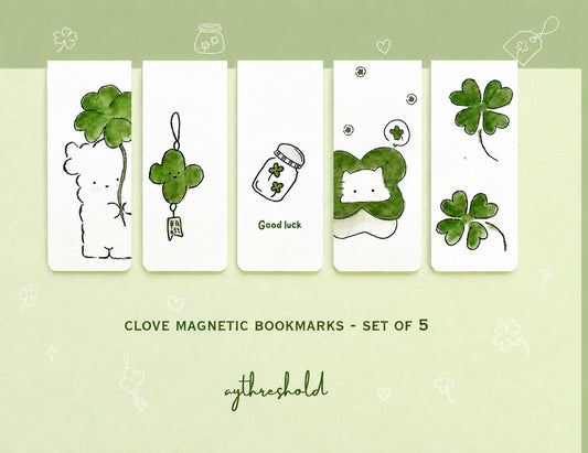 Clove Magnetic Bookmarks - Set of 5