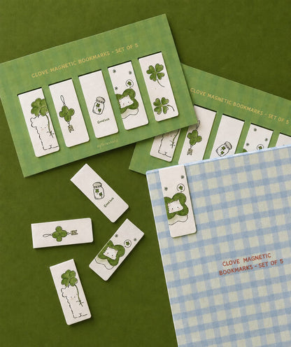 Clove Magnetic Bookmarks - Set of 5