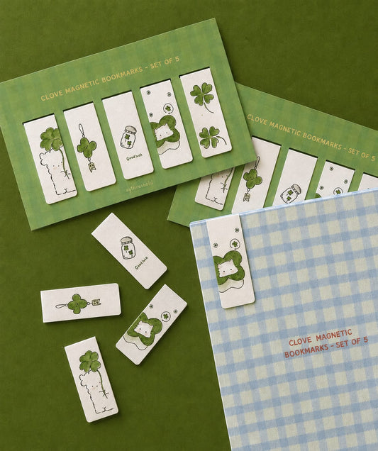 Clove Magnetic Bookmarks - Set of 5
