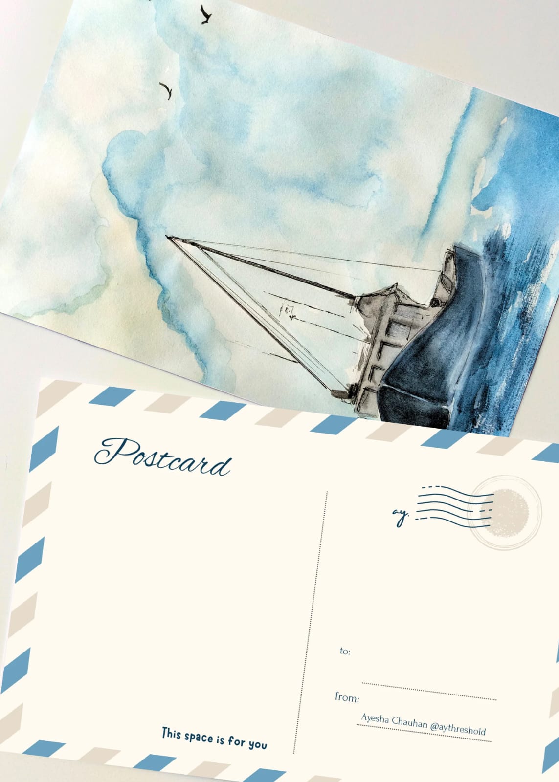 August Mail - A Sailing Boat