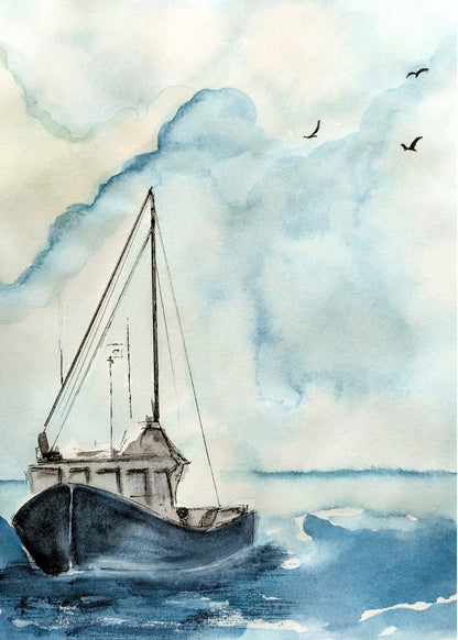 August Mail - A Sailing Boat