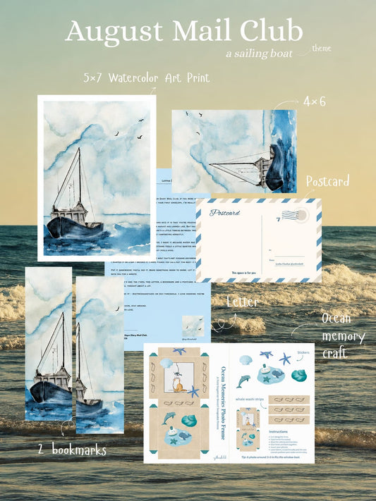 August Mail - A Sailing Boat